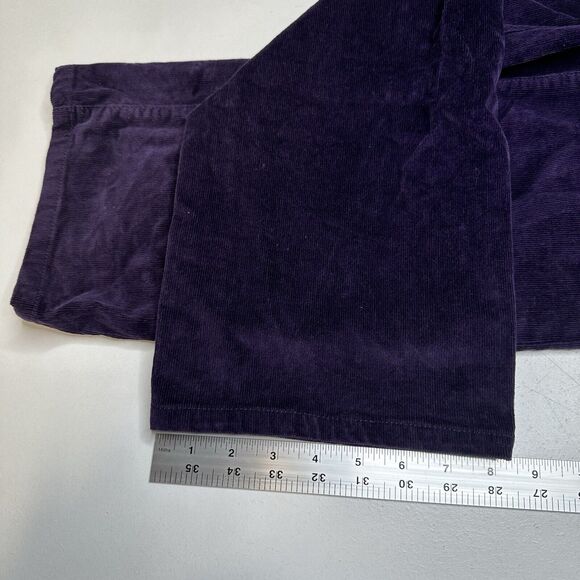 Jag Jeans Womens 14W Corduroy Straight Purple Preppy Pull On *See Measurements - Picture 13 of 13